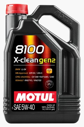Motul 8100 X-clean 5W-40 Gen2, 5л