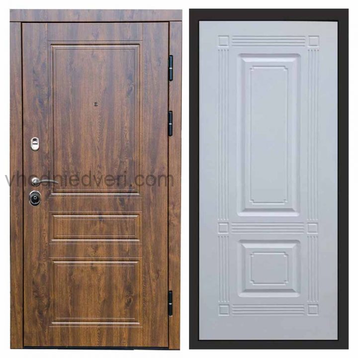 Входная дверь Termo-door Орегон Дуб - Мадрид Белый софт