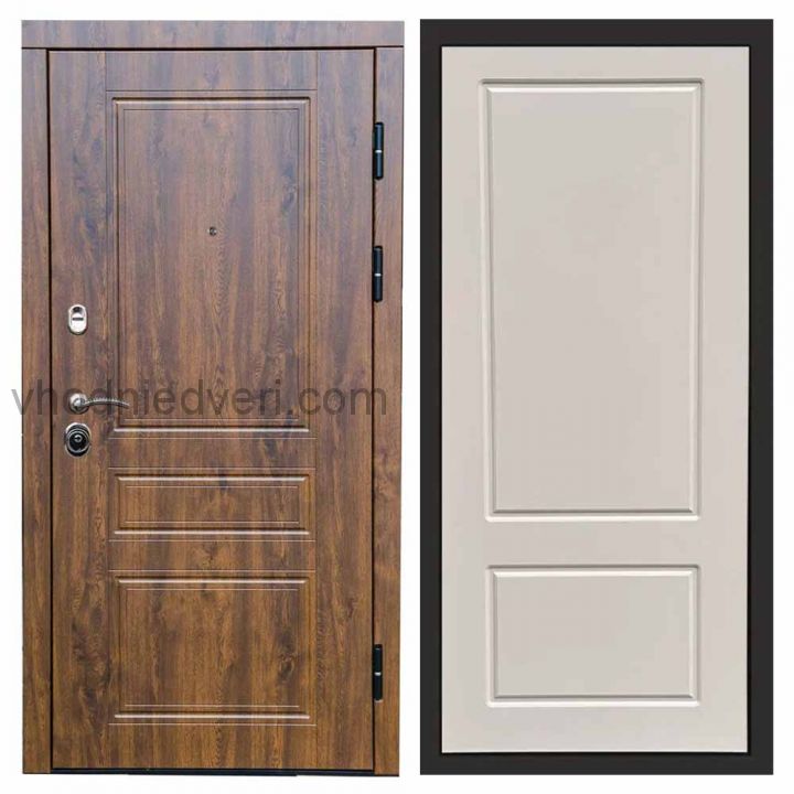 Входная дверь Termo-door Орегон Дуб - Марсель Слоновая кость