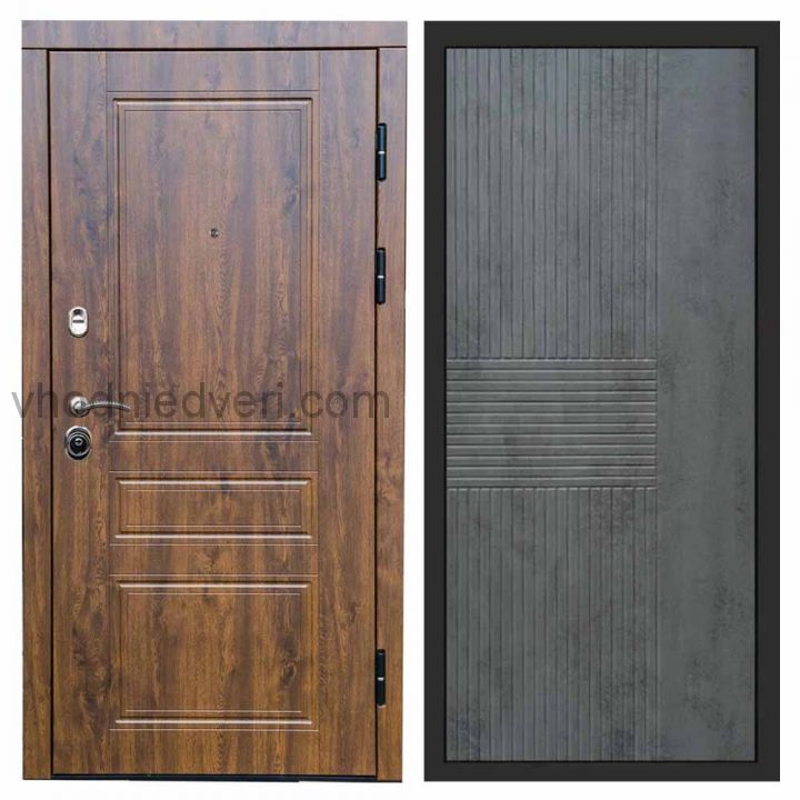 Входная дверь Termo-door Орегон Дуб - Мастино Бетон темный