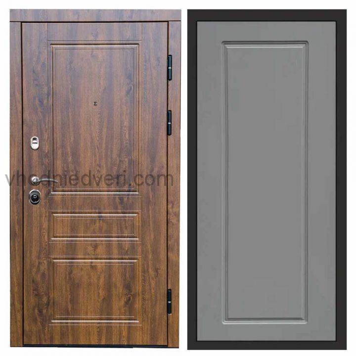 Входная дверь Termo-door Орегон Дуб - Гранд Грей софт