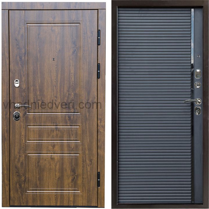 Входная дверь Termo-door Орегон Дуб - Porte black