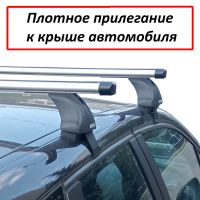 Багажник на крышу SsangYong Actyon / SsangYong New Actyon, Атлант, аэродинамические дуги Эконом, опора Е