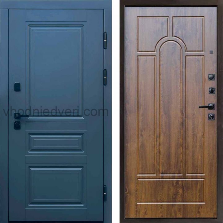 Входная дверь Termo-door Орегон Графит - Арка Дуб