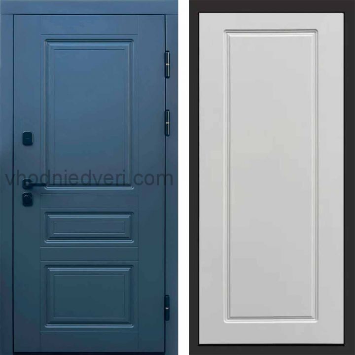 Входная дверь Termo-door Орегон Графит - Гранд Белый софт
