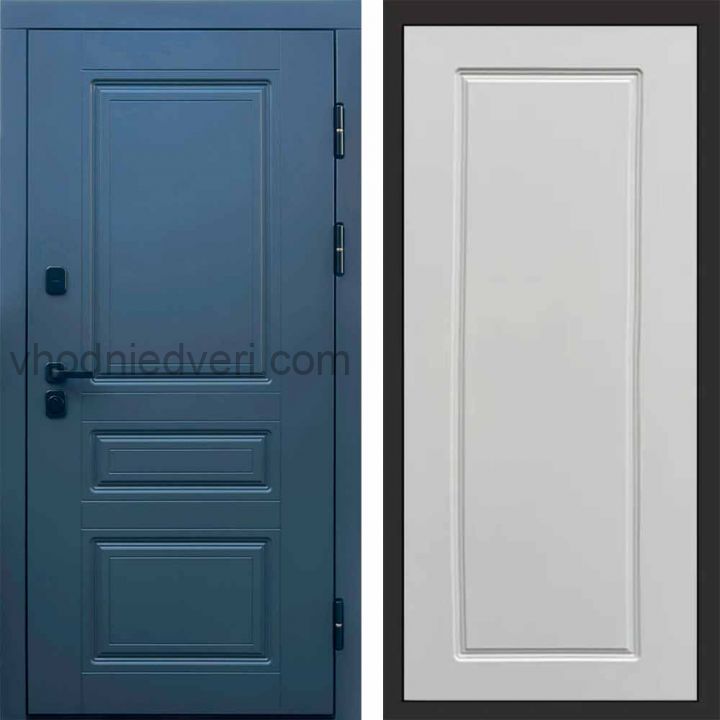 Входная дверь Termo-door Орегон Графит - Гранд Слоновая кость