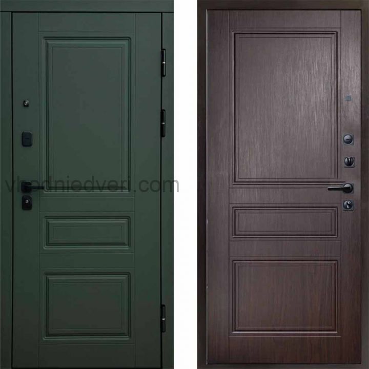 Входная дверь Termo-door Орегон Грин - Класскика Венге