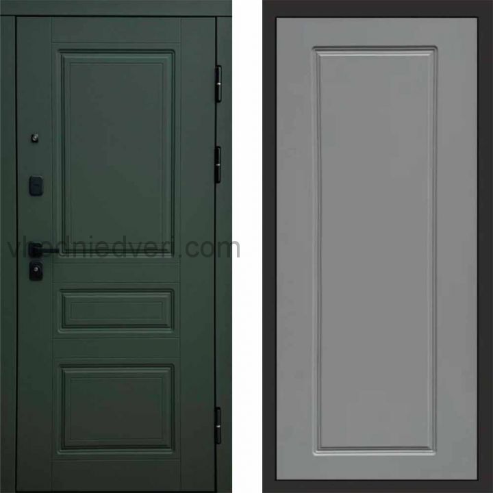 Входная дверь Termo-door Орегон Грин - Гранд Грей софт