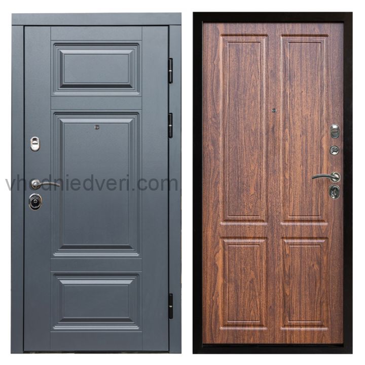 Входная дверь Termo-door Премиум Грей - Орех стандарт