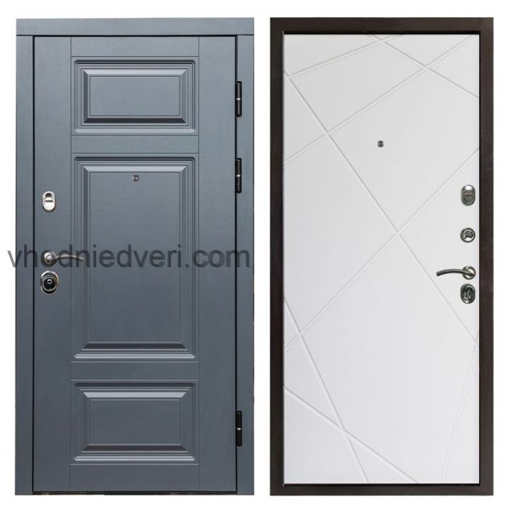 Входная дверь Termo-door Премиум Грей - Лучи Белый