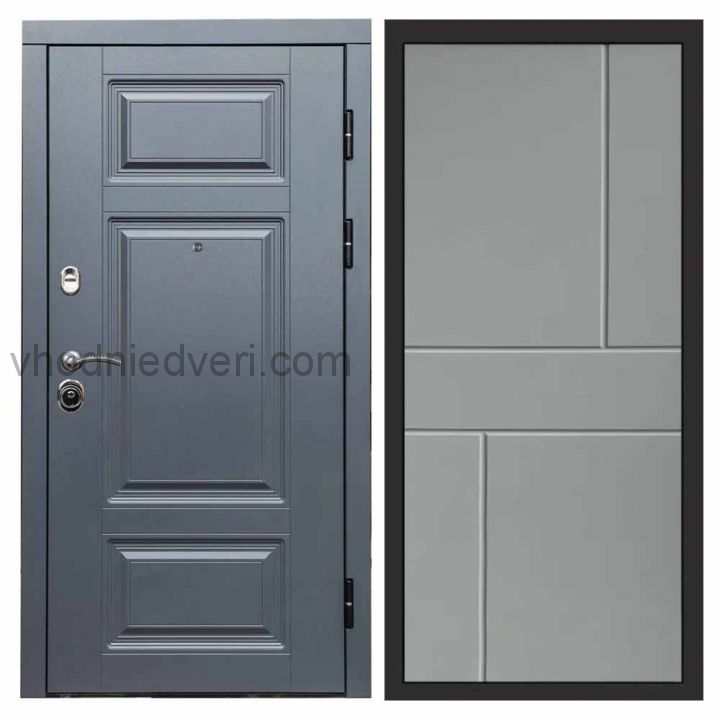Входная дверь Termo-door Премиум Грей - Горизонт Грей софт