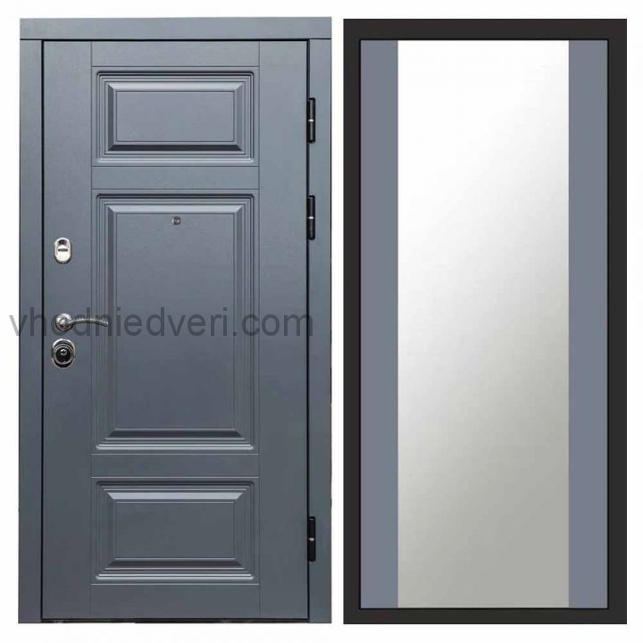 Входная дверь Termo-door Премиум Грей - Зеркало Грей софт