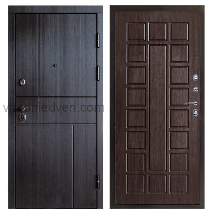 Входная дверь Termo-door Вертикаль Венге - Престиж Венге