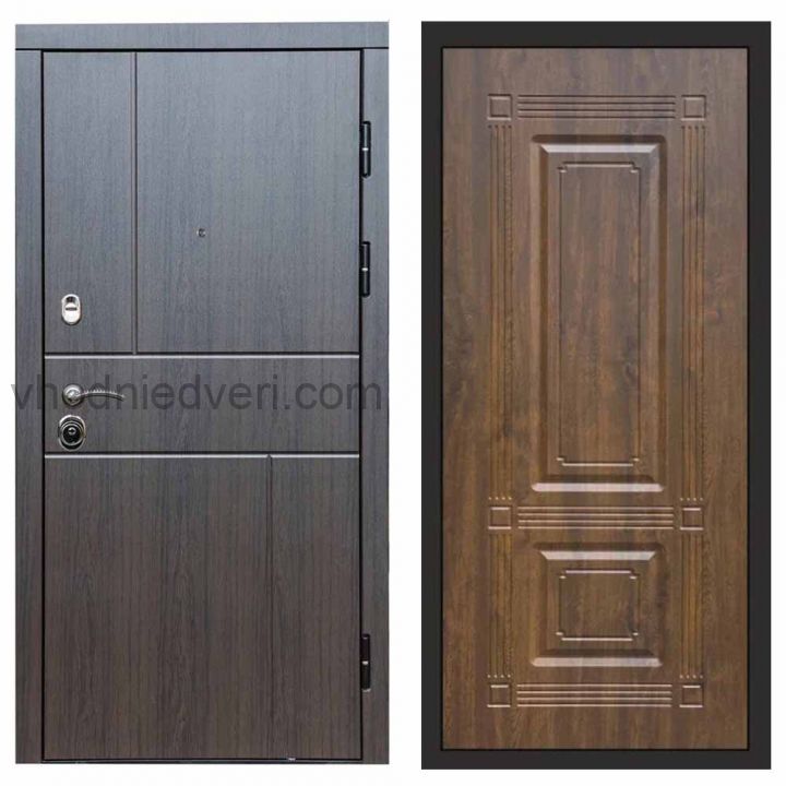 Входная дверь Termo-door Вертикаль Венге - Мадрид Дуб