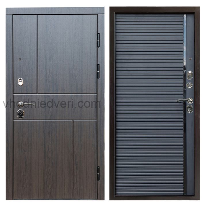 Входная дверь Termo-door Вертикаль Венге - Porte black