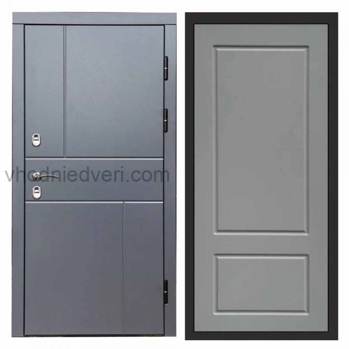 Входная дверь Termo-door Вертикаль Грей - Марсель Грей софт
