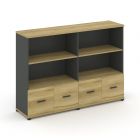 Concept Шкаф 2 широкие секции, 3 ниши CN.STS-321   1668х420х1186