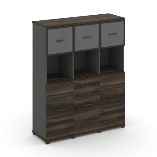 Concept Шкаф 3 узкие секции, 4 ниши CN.STU-435   1252х420х1554