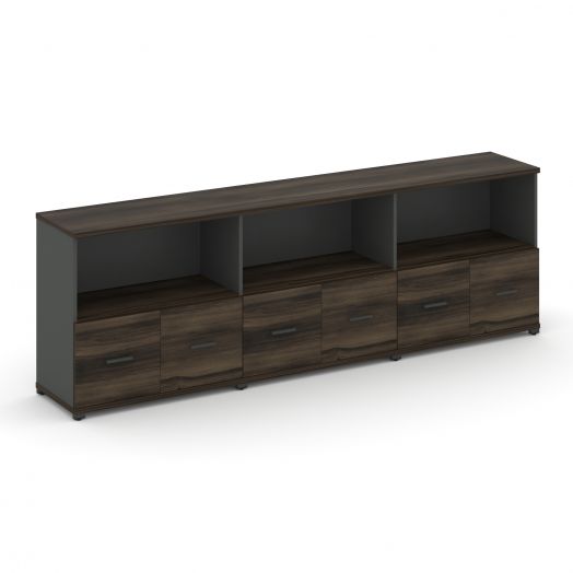 Concept Шкаф 3 широкие секции, 2 ниши CN.STS-231   2500х420х818