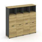 Concept Шкаф 4 узкие секции, 4 ниши CN.STU-443   1668х420х1554