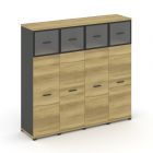 Concept Шкаф 4 узкие секции, 4 ниши CN.STU-444   1668х420х1554