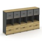 Concept Шкаф 5 узких секций, 3 ниши CN.STU-355   2084х420х1186