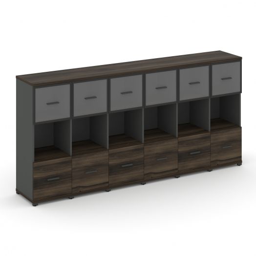 Concept Шкаф 6 узких секций, 3 ниши CN.STU-365   2500х420х1186