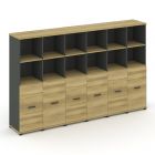 Concept Шкаф 6 узких секций, 4 ниши CN.STU-461   2500х420х1554