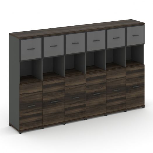 Concept Шкаф 6 узких секций, 4 ниши CN.STU-465   2500х420х1554