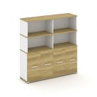 Concept Распаш. шкаф опорныйприставной с надставкой выс. CN.SOPR-008   1480х420х1530