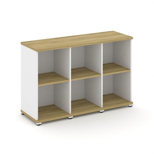 Concept Стеллаж 3 узкие секции, 2 ниши CN.STU-230  1252х420х818