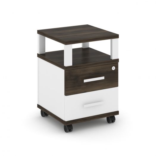 Concept Тумба мобильная 2 ящ. с надставкой CN.TUM-002   420х420х615