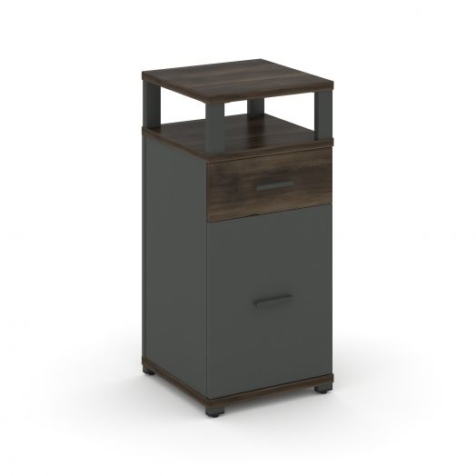 Concept Тумба опорнаяприставная 1 ящ.+1 распаш. фасад с надставкой CN.TUO-006   420х420х917