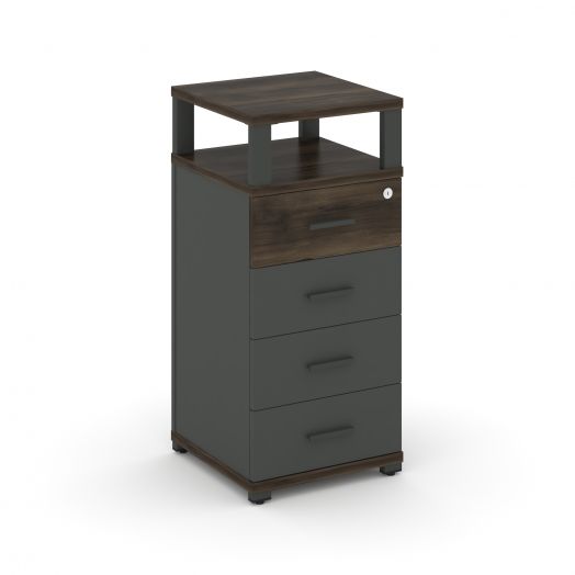 Concept Тумба опорнаяприставная 4 ящ. с надставкой CN.TUO-003   420х420х917