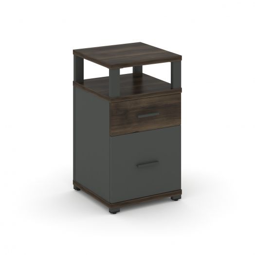 Concept Тумба приставная 1 ящ.+1 распаш. фасад с надставкой CN.TUP-006   420х420х750