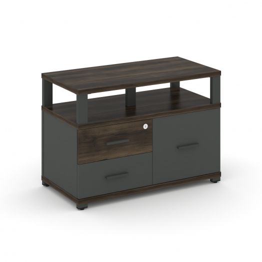 Concept Тумба приставная широкая 2 ящ.+1 распаш. фасад с надставкой  CN.TSP-004   836х420х583