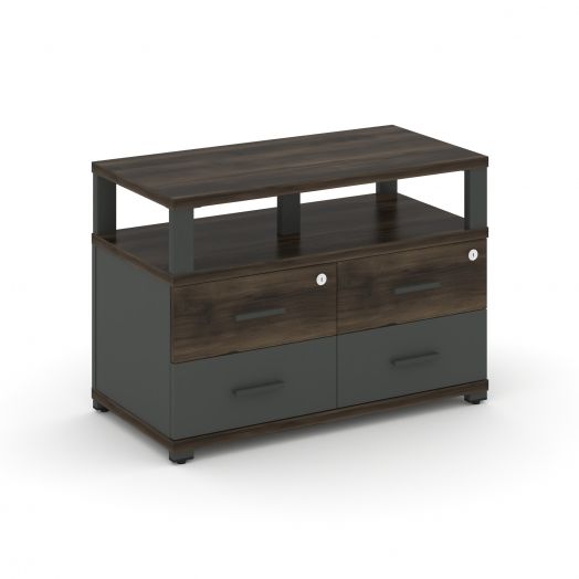 Concept Тумба приставная широкая 4 ящ. с надставкой  CN.TSP-001   836х420х583