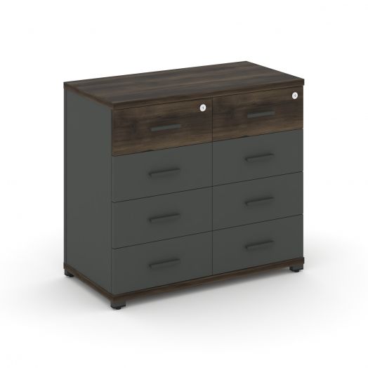 Concept Тумба приставная широкая 8 ящ. CN.TSP-013   836х420х750