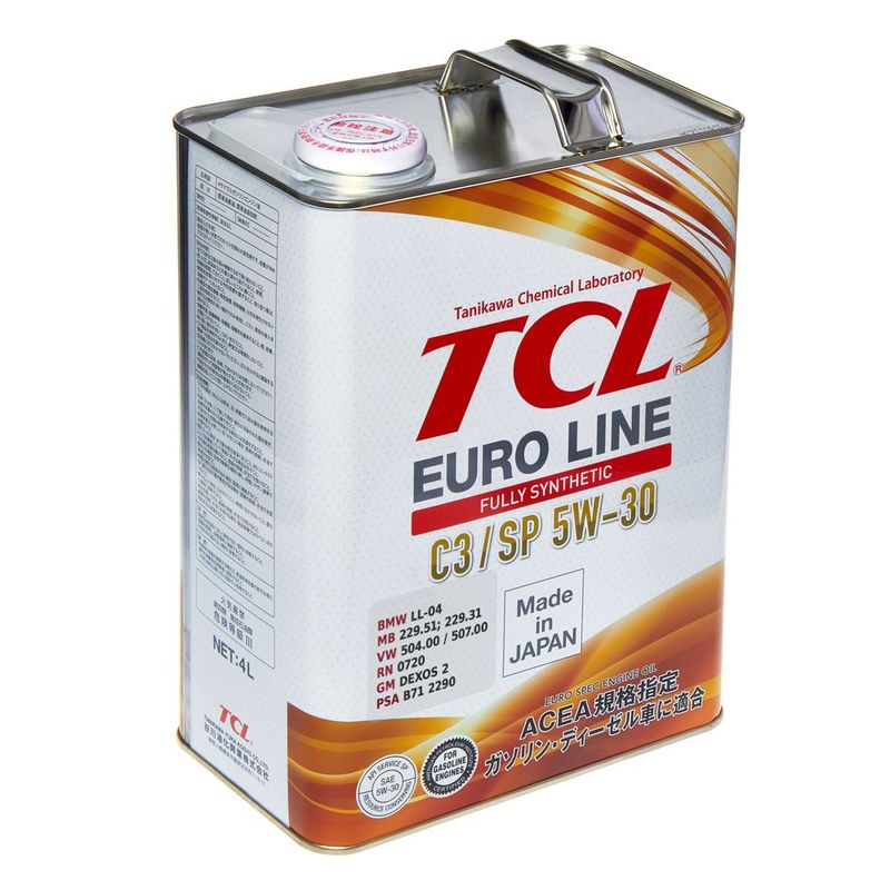 Масло моторное TCL Euro Line SP ACEA C3, 5W30, 4л