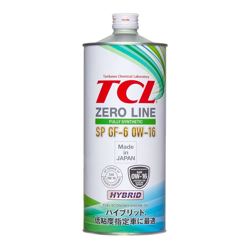 Масло моторное TCL Zero Line Fully Synth, Fuel Economy, SP, GF-6, 0W16, 1л