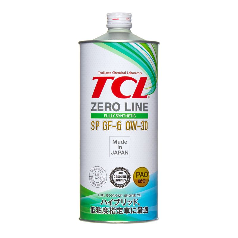 Масло моторное TCL Zero Line Fully Synth, Fuel Economy, SP, GF-6, 0W30, 1л