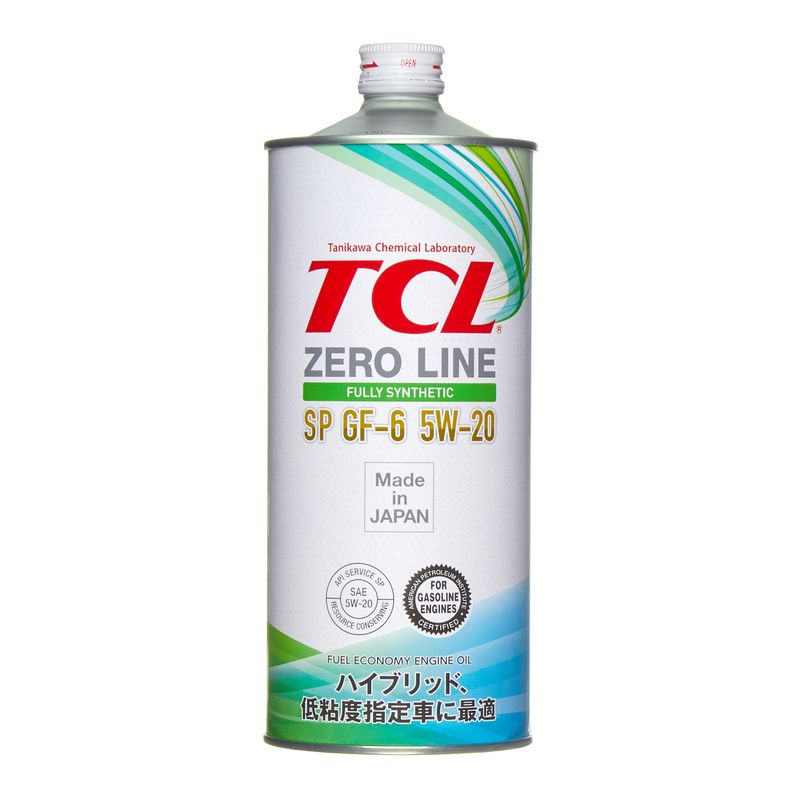 Масло моторное TCL Zero Line Fully Synth, Fuel Economy, SP, GF-6, 5W20, 1л
