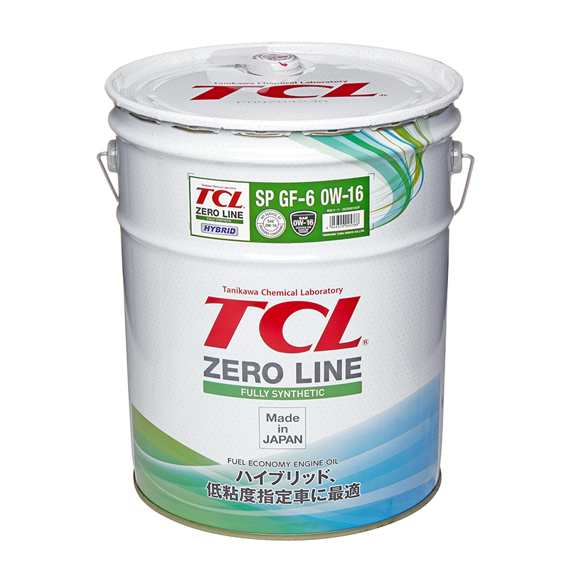 Масло моторное TCL Zero Line Fully Synth, Fuel Economy, SP, GF-6, 0W16, 20л