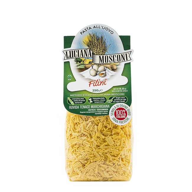 Яичная паста Вермишель 250 г, Filini pasta all'uovo Luciana Mosconi 250 gr