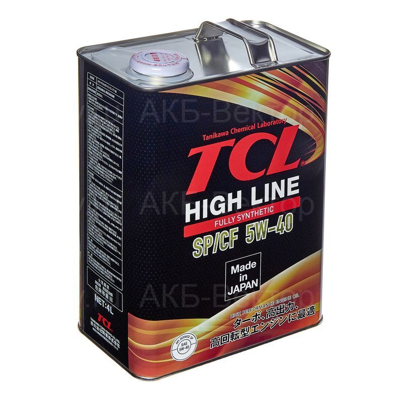 Масло моторное TCL High Line Fully Synthetic SP/CF 5W40 4л