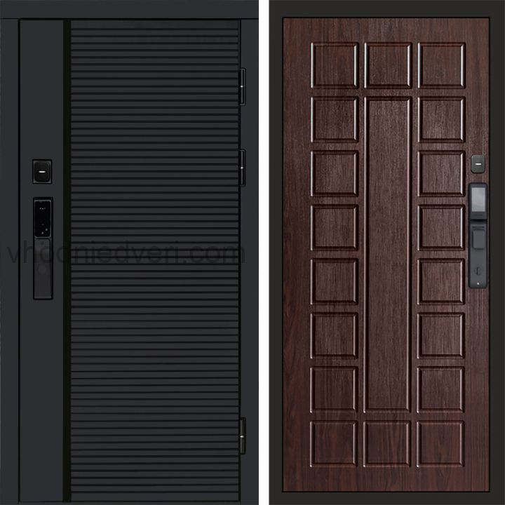 Входная дверь Termo-door BLACK LINE с электрозамком - Престиж Венге
