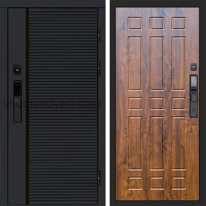 Входная дверь Termo-door BLACK LINE с электрозамком - Спарта Дуб