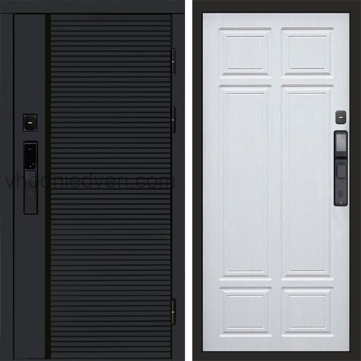 Входная дверь Termo-door BLACK LINE с электрозамком - Лиственница премиум