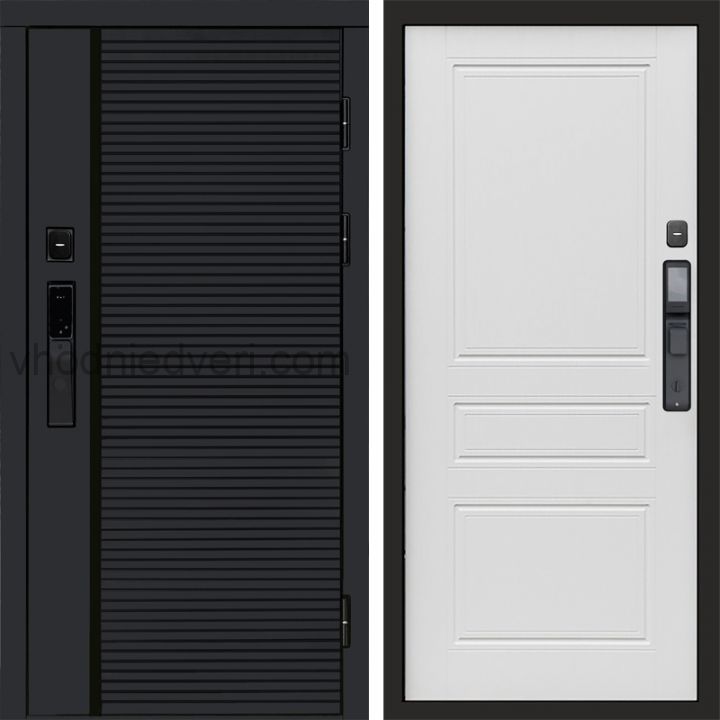 Входная дверь Termo-door BLACK LINE с электрозамком - Классика Лиственница