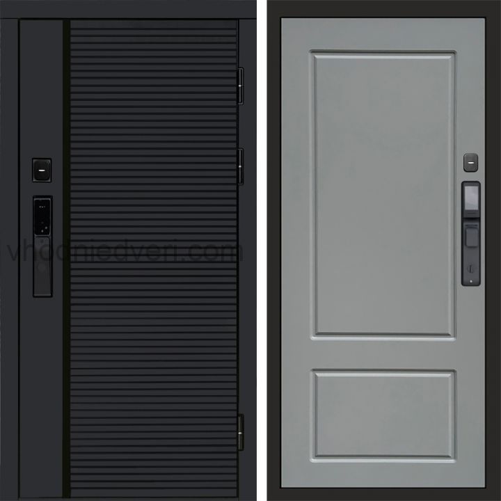 Входная дверь Termo-door BLACK LINE с электрозамком - Марсель Грей софт
